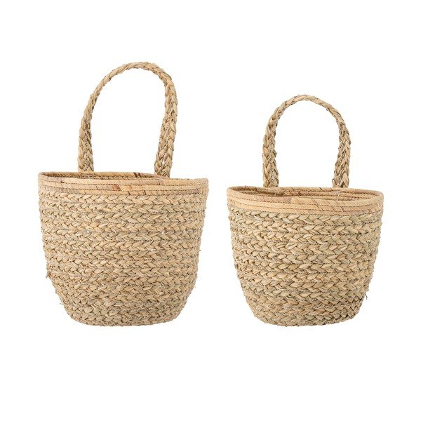 Iš jūržolės krepšiai 2 vnt. ø 26x41 cm Amia – Bloomingville-image-2