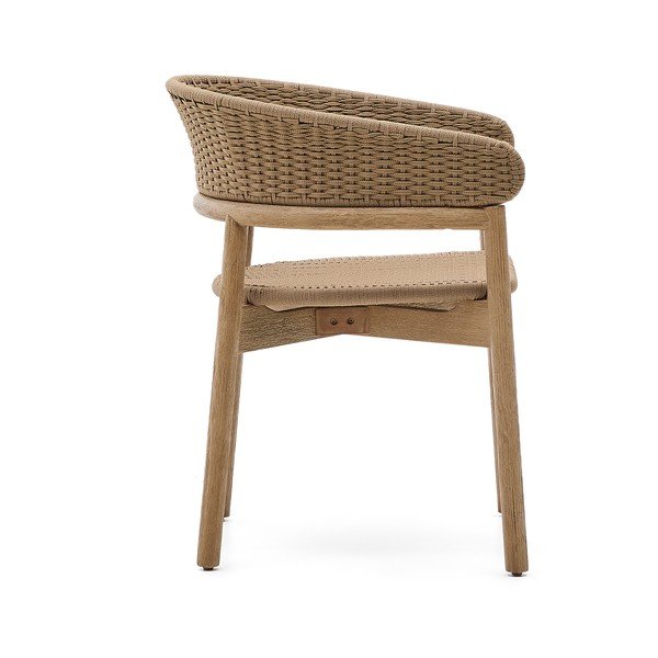 Natūralios spalvos medžio masyvo sodo kėdė Arinella – Kave Home-image-3