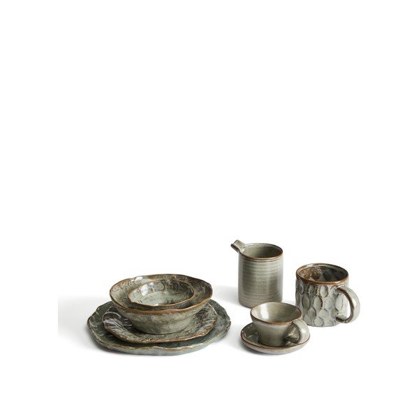 Pilkos spalvos desertinė iš keramikos lėkštė ø 21 cm Alenia – Kave Home-image-3