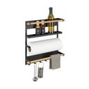 Juodos spalvos sieninis virtuvės organizatorius Wenko Magna