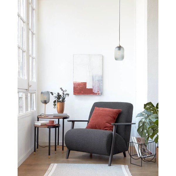 Aukso spalvos lubinis šviestuvas su stikliniu gaubtu ø 12 cm Hestia - Kave Home-image-1