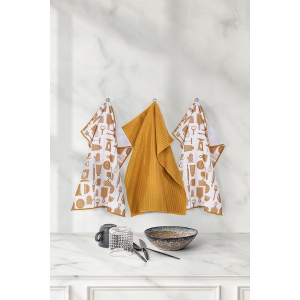 3 mikropluošto rankšluosčių rinkinys 48x40 cm Essential - Tiseco Home Studio-image-1