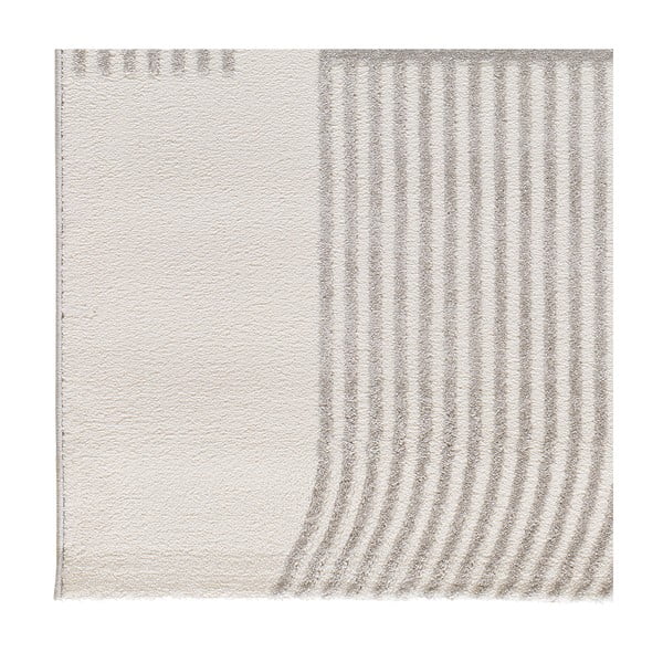 Šviesiai pilkos spalvos/dramblio kaulo spalvos kilimas 200x290 cm Flora – Universal-image-3