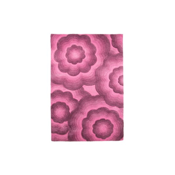 Vilnonis kilimas "Realm", 150x240 cm, violetinės spalvos