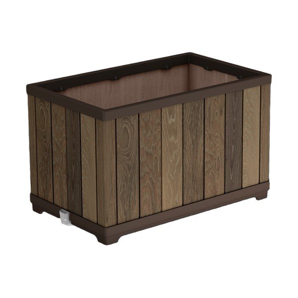 Iš plastiko vazonas su savaiminio laistymo funkcija Deco Rectangle – Keter