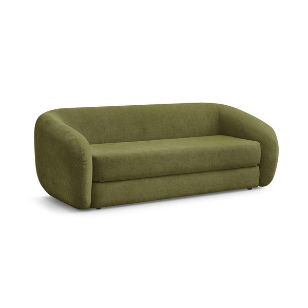 Žalios spalvos sulankstoma sofa iš šenilinio audinio 228 cm Neyo – Bobochic Paris-image-2