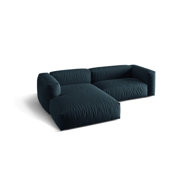 Modulinė kampinė sofa tamsiai mėlynos spalvos (su kairiuoju kampu) Martina – Micadoni Home-image-2