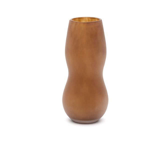 Rudos spalvos iš stiklo  vaza (aukštis 32 cm) Crila – Kave Home