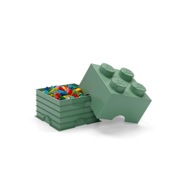 Žalia kvadratinė daiktadėžė LEGO®-image-2
