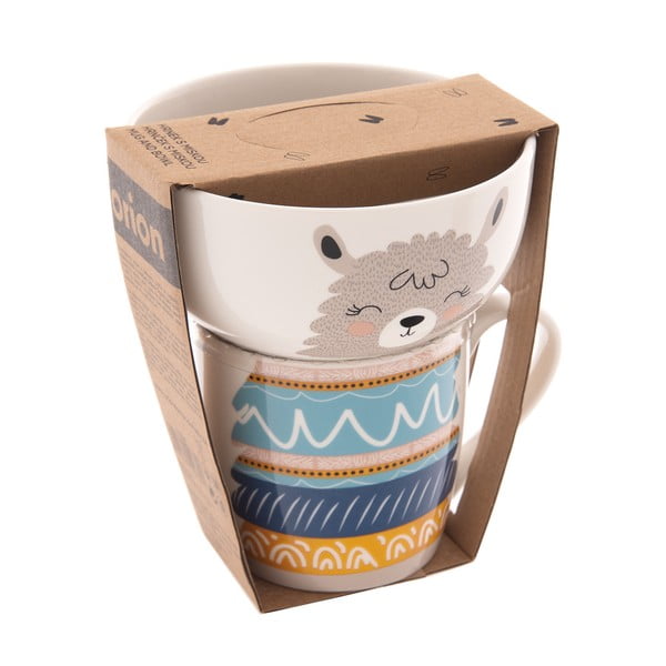 Iš porceliano  puodelio ir dubens rinkinys 2 vnt. 350 ml – Orion-image-4