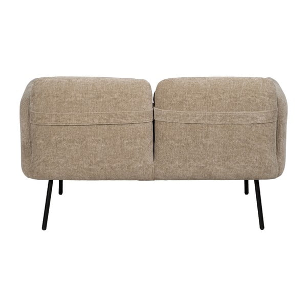 Smėlio spalvos iš šenilinio audinio sofa 127 cm Bind – Ixia-image-3