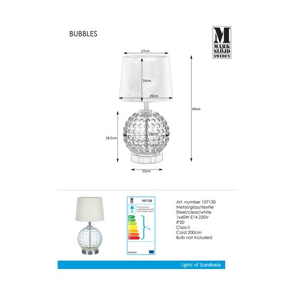 Stalinis šviestuvas Markslöjd Bubbles Steel-image-1