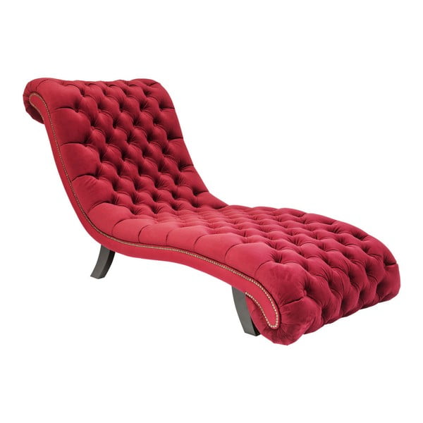 "Kare Design" aksominė raudona poilsio kėdė