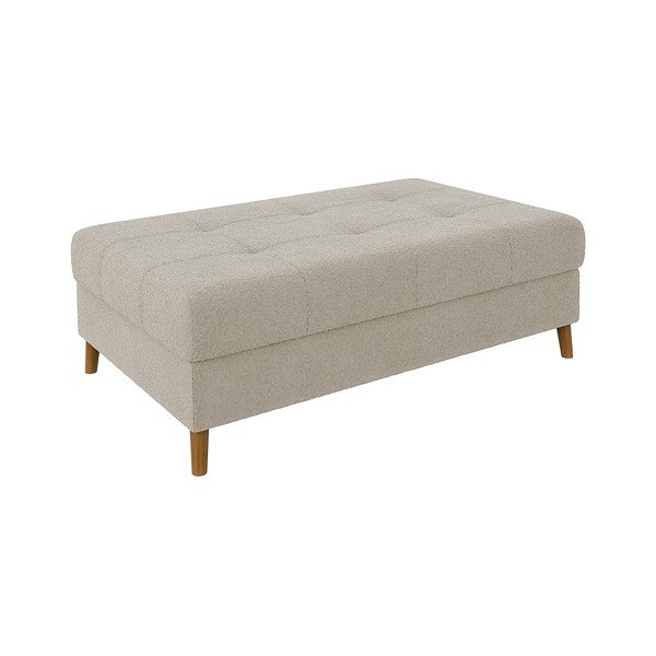 Smėlio spalvos iš boucle taburetė Ariella – Ropez