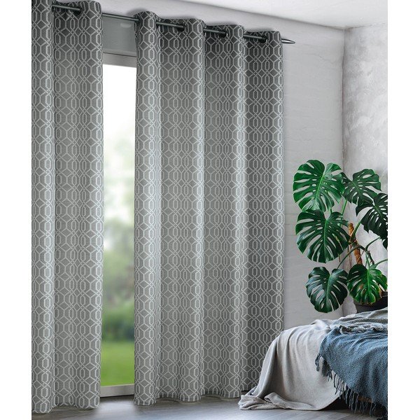 Pilkos spalvos užuolaida 135x245 cm Dekor – Sehlbach-image-1