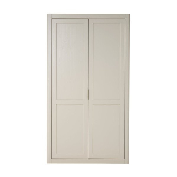 Šviesiai pilkos spalvos iš pušies masyvo spintelė 120x217x48 cm Gunnar – WOOOD