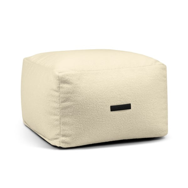 Kreminės spalvos iš boucle sėdmaišis Softbox MooG – SLOWDOWN