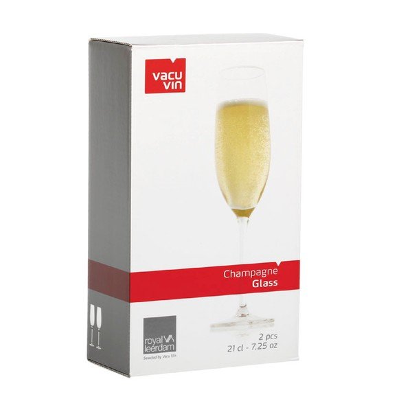 2 šampano taurių rinkinys "Vacu Vin", 210 ml-image-1