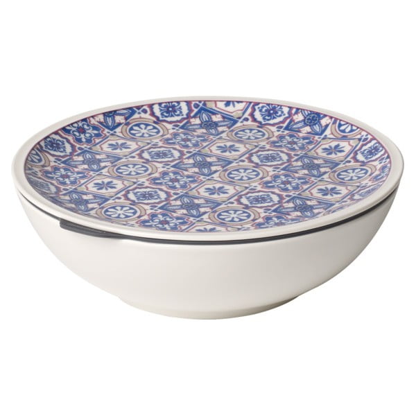 Mėlynos ir baltos spalvos porcelianinė maisto dėžutė Villeroy & Boch Like To Go, ø 21 cm