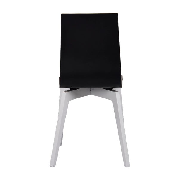 Juoda valgomojo kėdė su baltomis kojomis "Rowico Grace-image-1