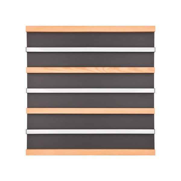 Lubinis šviestuvas juodos spalvos/natūralios spalvos LED su pritemdymo funkcija 6x46 cm Fontana – Trio-image-2