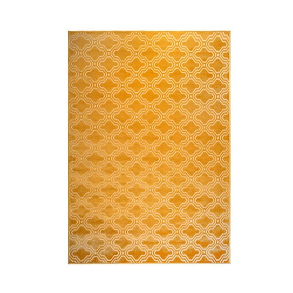 Geltonas kilimas Balta etiketė Feike, 160 x 230 cm