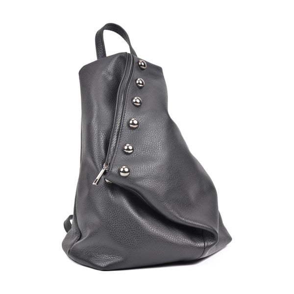 Juoda odinė kuprinė Luisa Vannini Mell-image-2