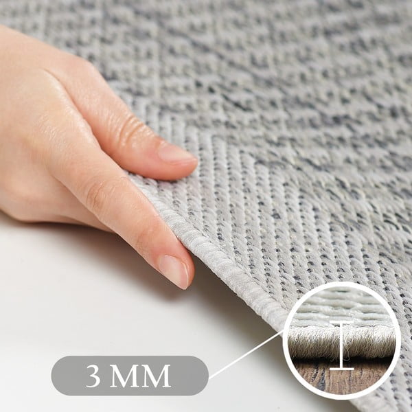 Lauko kilimas pilkos spalvos 80x250 cm Giza – Ayyildiz Carpets-image-4