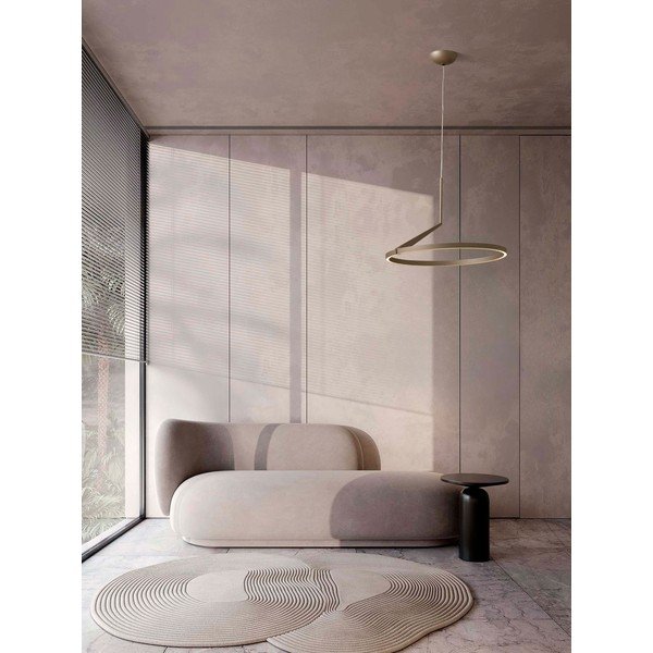 Rožinio aukso spalvos iš aliuminio kabantis šviestuvas LED su pritemdymo funkcija ø 60 cm Tilia – Nova Luce-image-1