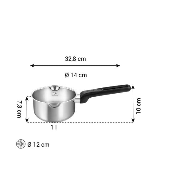 Prikaistuvis iš nerūdijančio plieno tinka indukcinei viryklei 1 l Brava – Tescoma-image-3