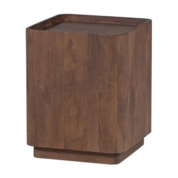 Iš mango masyvo apvalios formos šoninis stalas ø 40 cm Volu – WOOOD-image-3