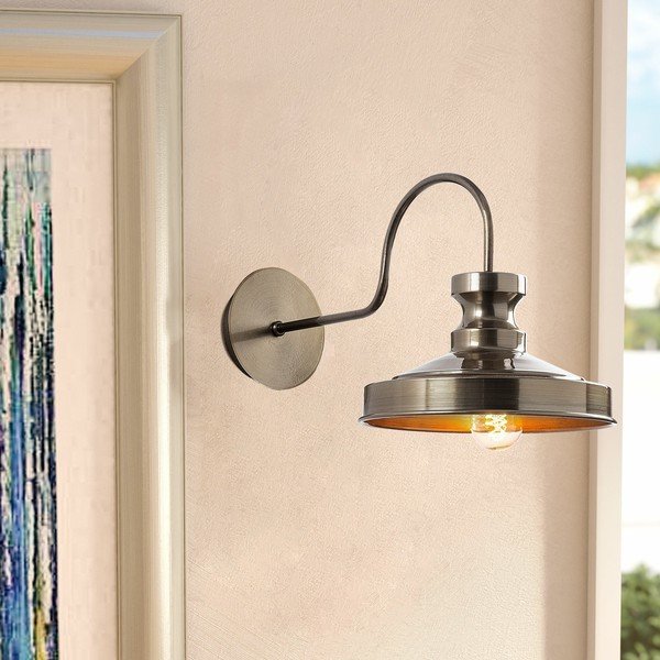 Žalvario spalvos sieninė lempa ø 22 cm Kiruna – Opviq lights-image-1