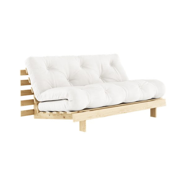 Natūralios spalvos sofa lova 160 cm Roots - Karup Design