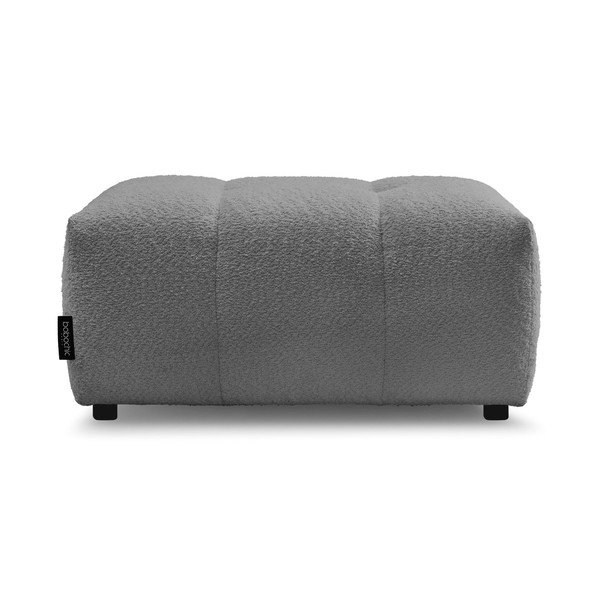 Pilkos spalvos taburetė iš boucle Roxelane – Bobochic Paris