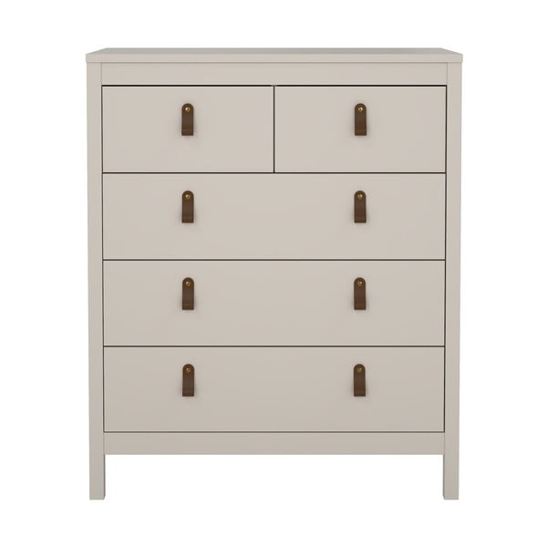 Pilkai smėlinės spalvos šoninė spintelė 82x99x38 cm Madrid – Tvilum