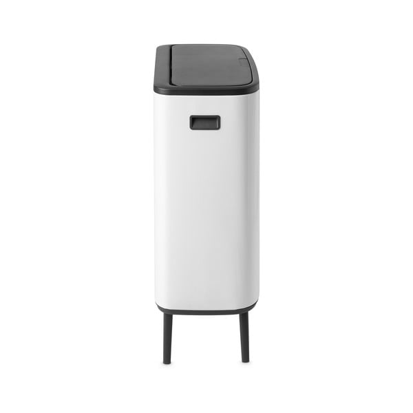 Iš plieno šiukšliadėžė baltos spalvos rūšiavimui/galima atidaryti palietus 60 l Bo Touch Bin Hi – Brabantia-image-2