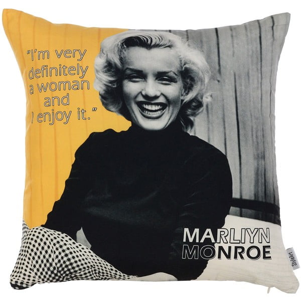 "Pillowcase Mike & Co. NEW YORK Marilyn Citata, 43 x 43 cm