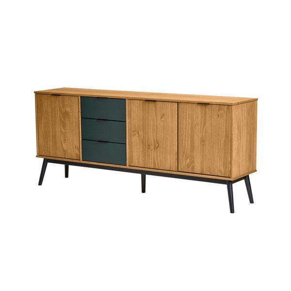 Rudos spalvos bufetas su žaliomis pušies kojelėmis "Marckeric Lucie", plotis 171 cm-image-4
