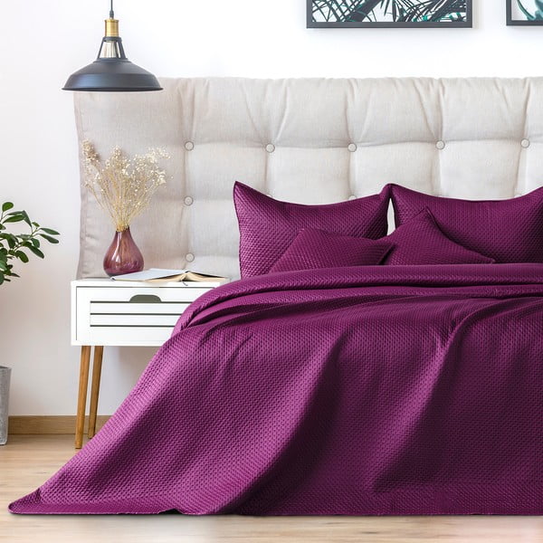Violetinės spalvos užvalkalas dvigulei lovai "DecoKing Carmen", 240 x 220 cm