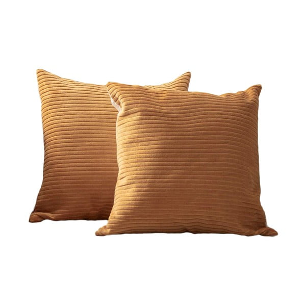 Iš kordinio velveto dekoratyviniai pagalvių užvalkalai 2 vnt. 43x43 cm – Mioli Decor