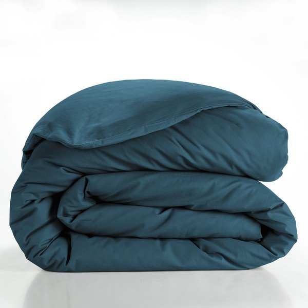 Smaragdinės spalvos iš medvilnės dvigulis/itin ilgas antklodės užvalkalas 240x220 cm Lina – douceur d'intérieur