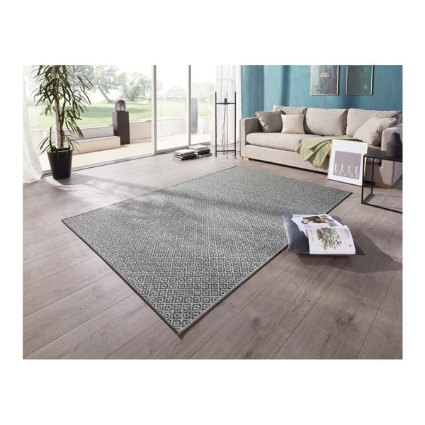 Mėlynas lauko kilimas "Elle Decoration Bloom Croix", 140 x 200 cm-image-1