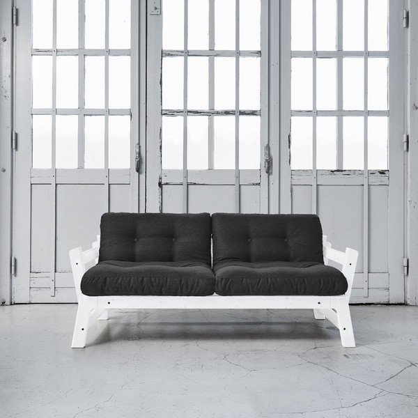 Sofa lova "Karup Step" balta/tamsiai balta-image-1