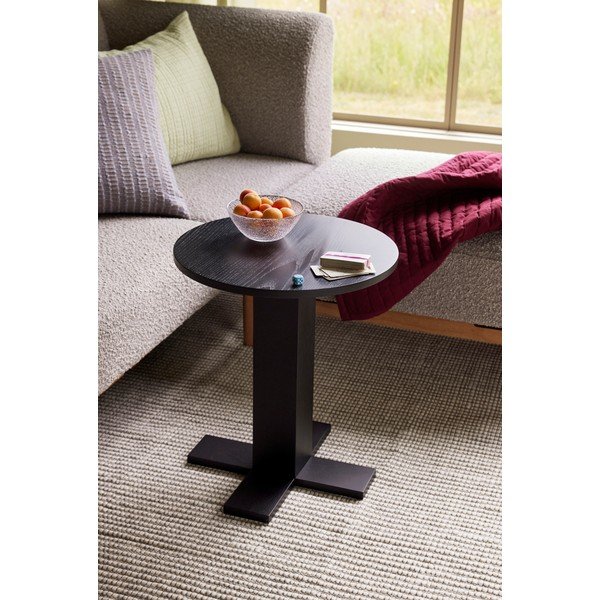 Apvalios formos šoninis stalas iš ąžuolo ø 45 cm Koohi – Hübsch-image-1