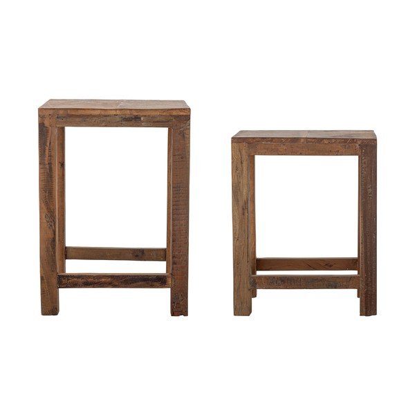 Iš perdirbtos medienos šoniniai stalai 2 vnt. 40x36 cm Galen – Bloomingville-image-4