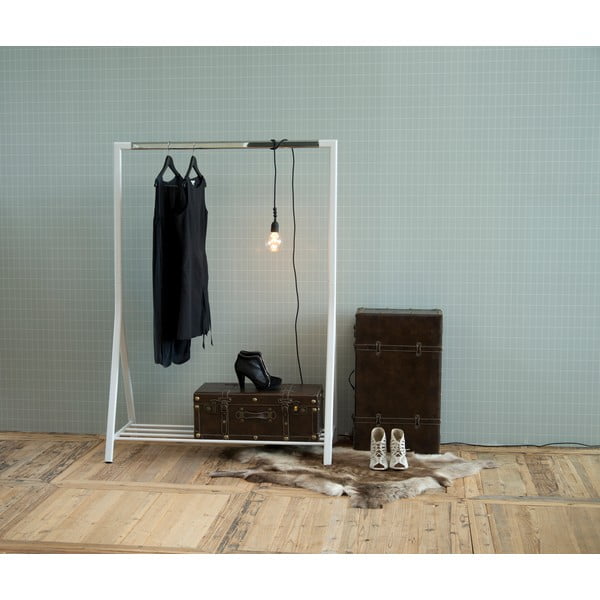 Baltas metalinis drabužių stovas Brent - Actona-image-1