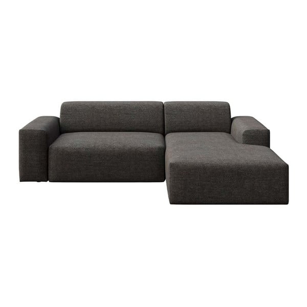 Antracito spalvos kampinė sofa (su dešiniuoju kampu/su gultu) Villet – Rodier