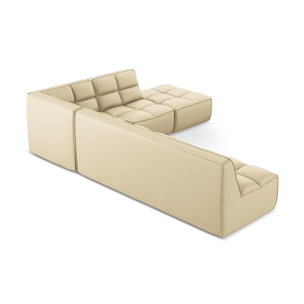 Iš dirbtinės odos modulinė kampinė sofa Kalai – Makamii-image-4