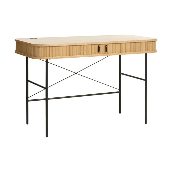 Ąžuolinis darbo stalas 60x120 cm Nola - Unique Furniture-image-4