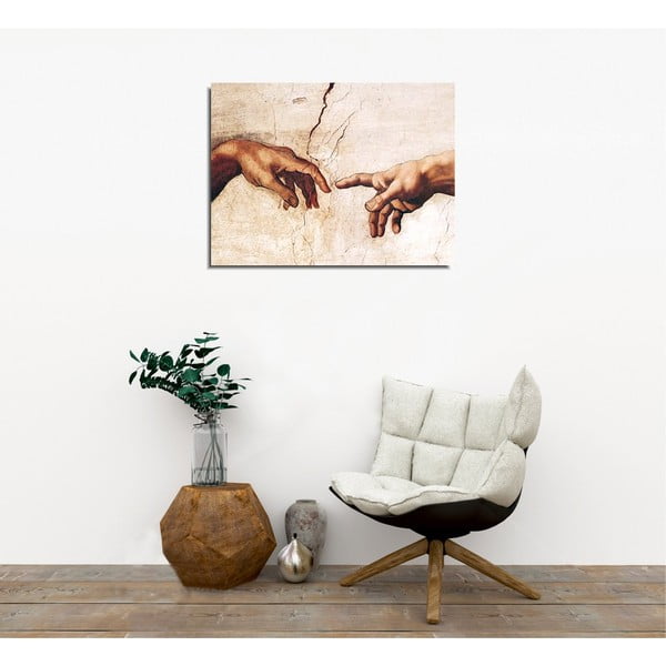 Sieninė reprodukcija ant drobės Michelangelo, 40 x 30 cm-image-1